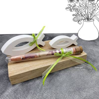 Geldgeschenk „Fische & Glaube“ – für christliche Anlässe