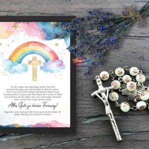 Firmung Geldgeschenk, DIY PDF Vorlage zum Ausdrucken, Last-Minute Geschenk Idee, Download, Geld kreativ verschenken Bild 5