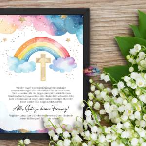 Firmung Geldgeschenk, DIY PDF Vorlage zum Ausdrucken, Last-Minute Geschenk Idee, Download, Geld kreativ verschenken Bild 8