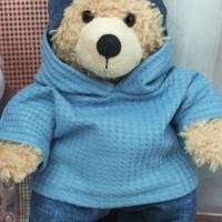Bärenkleidung Hoodie WEISS passend für Bären Stofftiere Plüschtiere 28 cm Neu Bild 2