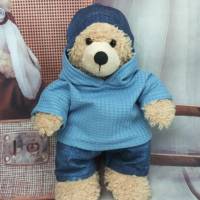 Bärenkleidung Hoodie WEISS passend für Bären Stofftiere Plüschtiere 28 cm Neu Bild 3