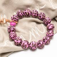 Schlüsselarmband Schlüsselanhänger Armband Schlüssel Armband Geschenk Frau Farbwahl Anhänger Bild 4