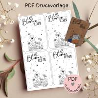 Digitale Datei, PDF Druckvorlage Karte 