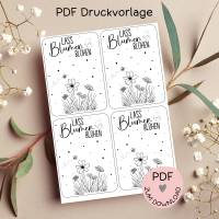 Digitale Datei, PDF Druckvorlage Karte 