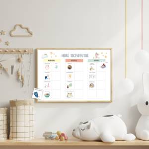 Routinekarten für Kinder zum ausdrucken inkl. Wochenplan und Tagesplan PDF sofort Download in A4 + A3 ausdruckbar Bild 5