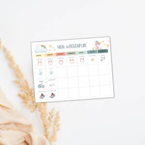 Routinekarten für Kinder zum ausdrucken inkl. Wochenplan und Tagesplan PDF sofort Download in A4 + A3 ausdruckbar Bild 6