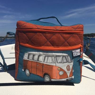 Schnittmuster Picknicktasche mit vielen Fächern