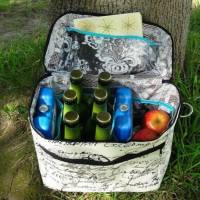 Schnittmuster Picknicktasche mit vielen Fächern Bild 2