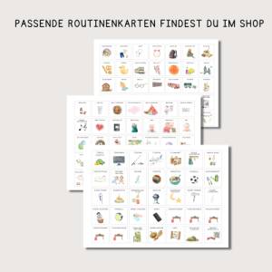 Wochenplan und Tagesplan Kinder in A3 & A4, Montessori inspiriert, PDF Download zum runterladen Bild 4