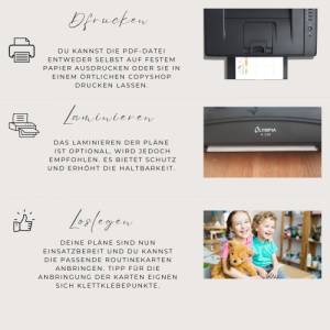 Wochenplan und Tagesplan Kinder in A3 & A4, Montessori inspiriert, PDF Download zum runterladen Bild 5