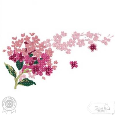 Blume Stickdatei – Verspieltes Blütenmotiv mit fließender Leichtigkeit