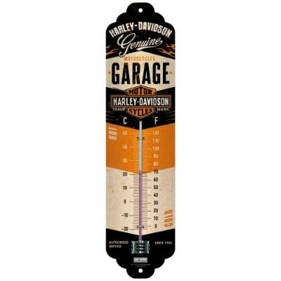 Harley-Davidson Garage Thermometer – Deko für Biker & Motorradfans