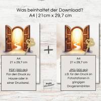 Geldgeschenk zur Firmung, PDF Download Vorlage zum Ausdrucken, Last-Minute Geschenk Idee, Geld kreativ verschenken Bild 6