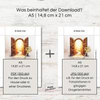Geldgeschenk zur Firmung, PDF Download Vorlage zum Ausdrucken, Last-Minute Geschenk Idee, Geld kreativ verschenken Bild 7