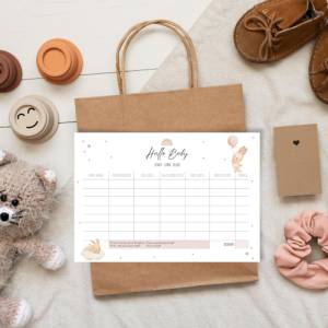 Babyparty Spiel, Baby Stadt Land Fluss Spiel in Größe A4 & A5, digitaler Download zum Ausdrucken Bild 3