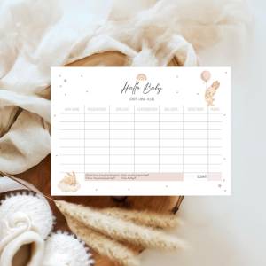 Babyparty Spiel, Baby Stadt Land Fluss Spiel in Größe A4 & A5, digitaler Download zum Ausdrucken Bild 5