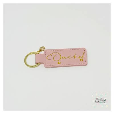 Dackelliebe Schlüsselanhänger -rosa-