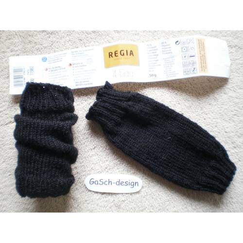 Ministulpen * Stulpen für Babys * schwarz