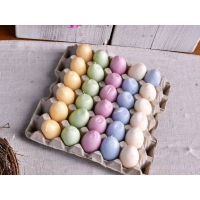 Eier-Wachskerzen Osterdeko 10 Stck