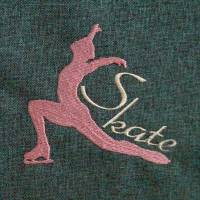 Stickdatei Skate, mit Gewerbelizenz, Schlittschuh Eiskunstlauf, 2 Größen, ab 10x10 Bild 2