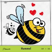 Hummel SVG DXF für Plotter - auch zum Drucken oder sublimieren - Plotterdatei Biberwerke Bild 1