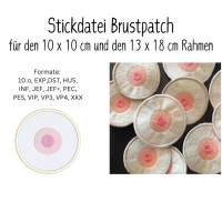 Stickdatei Brustpatch in zwei Größen Bild 1