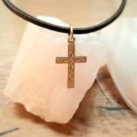Zierliches Kreuz mit tollem Muster, Geschenk für Kommunion, Firmung oder Konfirmation Bild 6