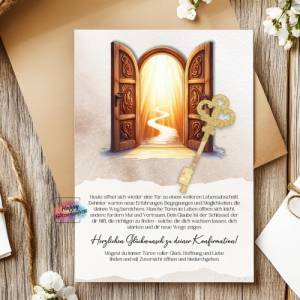 Konfirmation Geldgeschenk, DIY PDF Vorlage zum Ausdrucken, Last-Minute Geschenk Idee, Download, Geld kreativ verpacken v Bild 2