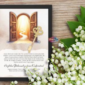 Konfirmation Geldgeschenk, DIY PDF Vorlage zum Ausdrucken, Last-Minute Geschenk Idee, Download, Geld kreativ verpacken v Bild 5