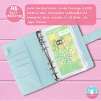 Sparchallenge Spinne Fipps - Geld sparen - PDF A4  - Bundle 250 350 450 Euro Bild 4