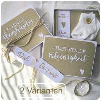 Schwangerschaft ankündigen Geschenkschachtel mit Babysocken Bild 3