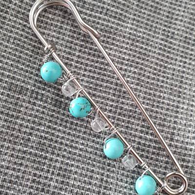 Tuchnadel, Verschluss Cardigan, Tuch, Schal, Sicherheitsnadel groß