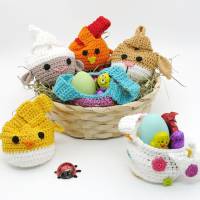 Kleine Knotenbeutel - Ostern - Häkelanleitung Bild 1