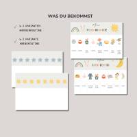 Morgen- Abendroutine für Kinder, Routineplan für Kleinkinder, Routine Set zum Ausdrucken, Tagesplaner, PDF-Download Bild 4