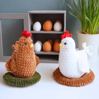 Häkelanleitung Huhn im Nest - PDF Datei deutsch Bild 1