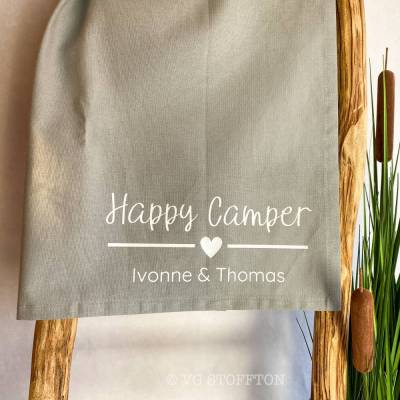 Geschirrtuch Bio-Baumwolle – Küchenhandtuch 50x70 cm | nachhaltiges Küchentuch, Geschenk Camper & Haushalt