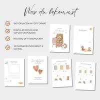 Kindertagespflege Portfolio, Vorlage für Tagespflege, Portfolio für Tagesmutter, inkl. Ordnerrück, sofort download Bild 2