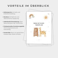 Kindertagespflege Portfolio, Vorlage für Tagespflege, Portfolio für Tagesmutter, inkl. Ordnerrück, sofort download Bild 3