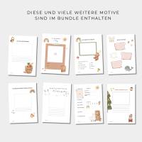 Kindertagespflege Portfolio, Vorlage für Tagespflege, Portfolio für Tagesmutter, inkl. Ordnerrück, sofort download Bild 5