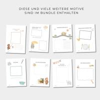 Kindertagespflege Portfolio, Vorlage für Tagespflege, Portfolio für Tagesmutter, inkl. Ordnerrück, sofort download Bild 6