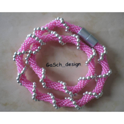 Häkelkette, gehäkelte Perlenkette * Fit fürs Fest