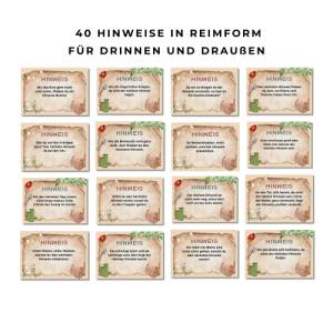 Outdoor Schnitzeljagd für Kinder, Schatzsuche Garten, Schatzsuche für Zuhause  Schnitzeljagd Kindergeburtstag Bild 3
