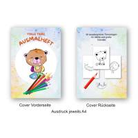 Malbuch, Malheft, Malvorlagen für Kinder | 30 tolle Tiere | Digitaler Download inkl. Cover Vorder- und Rückseite Bild 3