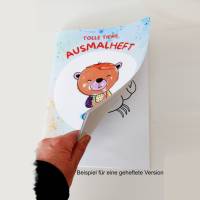 Malbuch, Malheft, Malvorlagen für Kinder | 30 tolle Tiere | Digitaler Download inkl. Cover Vorder- und Rückseite Bild 5