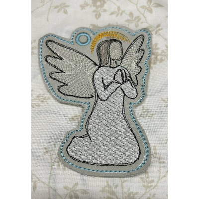Stickdatei Engel Anhänger 10x10 cm