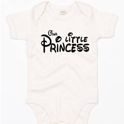 Baby-Body „Our Little Princess“ | kurzam Body mit süßem Aufdruck | Organic Natural