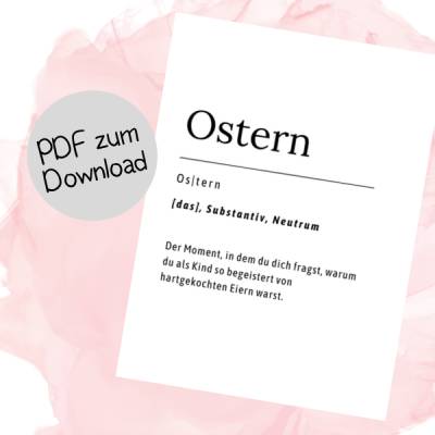 Lustige Osterkarte als Download – Die Wahrheit über Ostereier