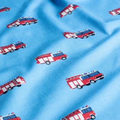 Baumwolljersey Feuerwehr aqua Oeko-Tex Standard 100(1m/13,-€)