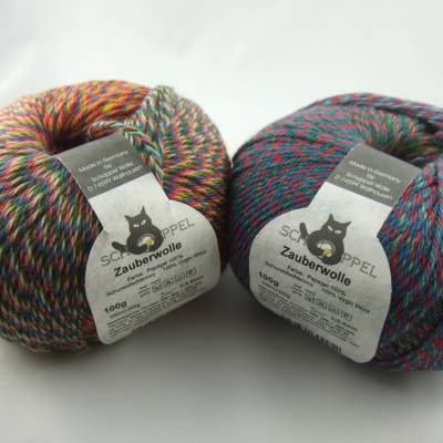 Schoppel Zauberwolle: schöne Verlalufswolle in 100% Schurwolle Merino in der Farbe Papagei