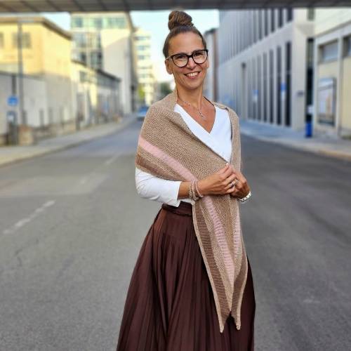 Strick-Anleitung Tuch PILI (DE)